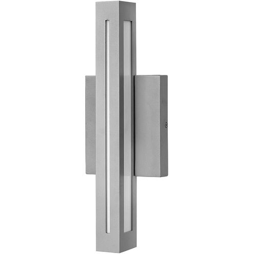 Vue LED 15 inch Titanium Outdoor Wall Mount Lantern, Small