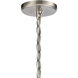 Rotunde 4 Light 18 inch Beechwood with Satin Nickel Chandelier Ceiling Light in Beechwood/Satin Nickel