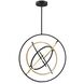 Trilogy LED 32 inch Black and Gold Pendant Ceiling Light