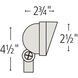 Hardy Island LED 5 inch Matte Bronze Landscape Wall Wash Spot Light
