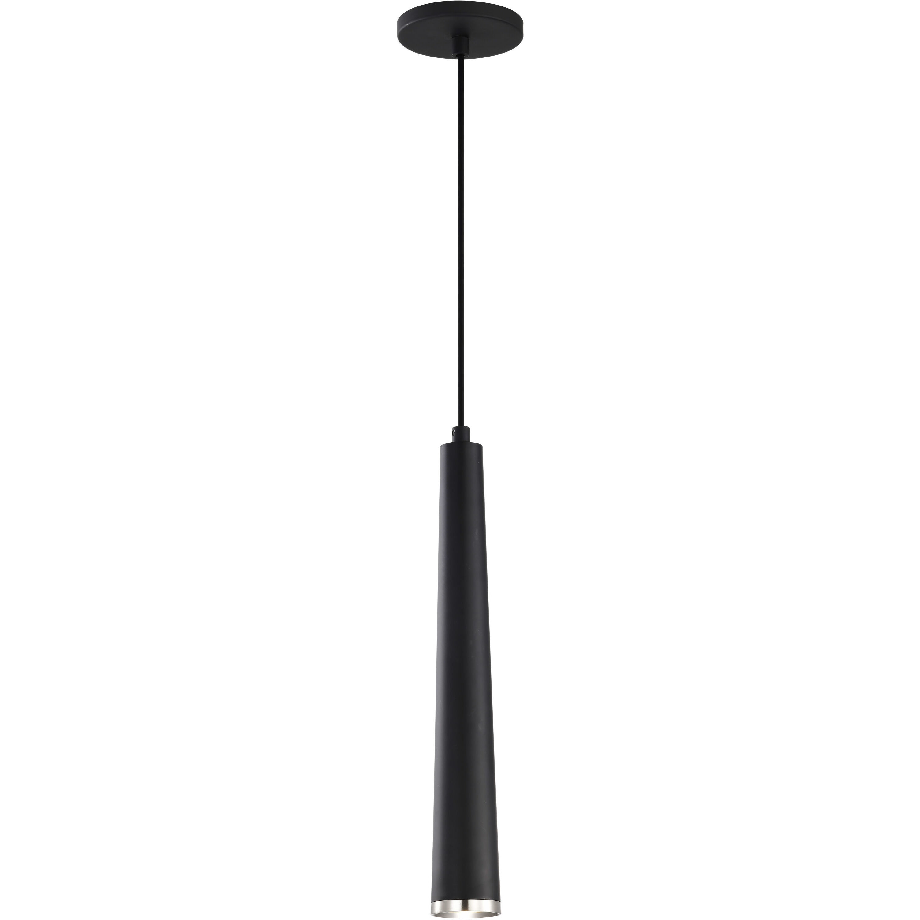 Melrose LED 2.4 inch Matte Black and Brushed Nickel Pendant Ceiling Light