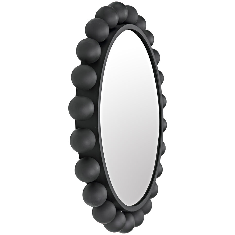 Cooper 33 X 33 inch Matte Black Mirror