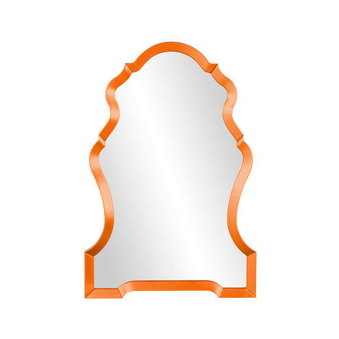 Nadia 44 X 29 inch Glossy Orange Wall Mirror