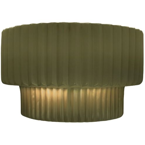 Ambiance 1 Light 10 inch Matte Green Wall Sconce Wall Light
