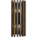 Suratto 2 Light 8 inch Matte Black and Medium Walnut Wall Sconce Wall Light