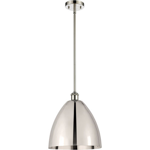 Ballston Dome LED 12 inch Polished Nickel Pendant Ceiling Light