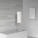 Paza 18 inch 100.00 watt Satin Chrome with White Decorative Table Lamp Portable Light