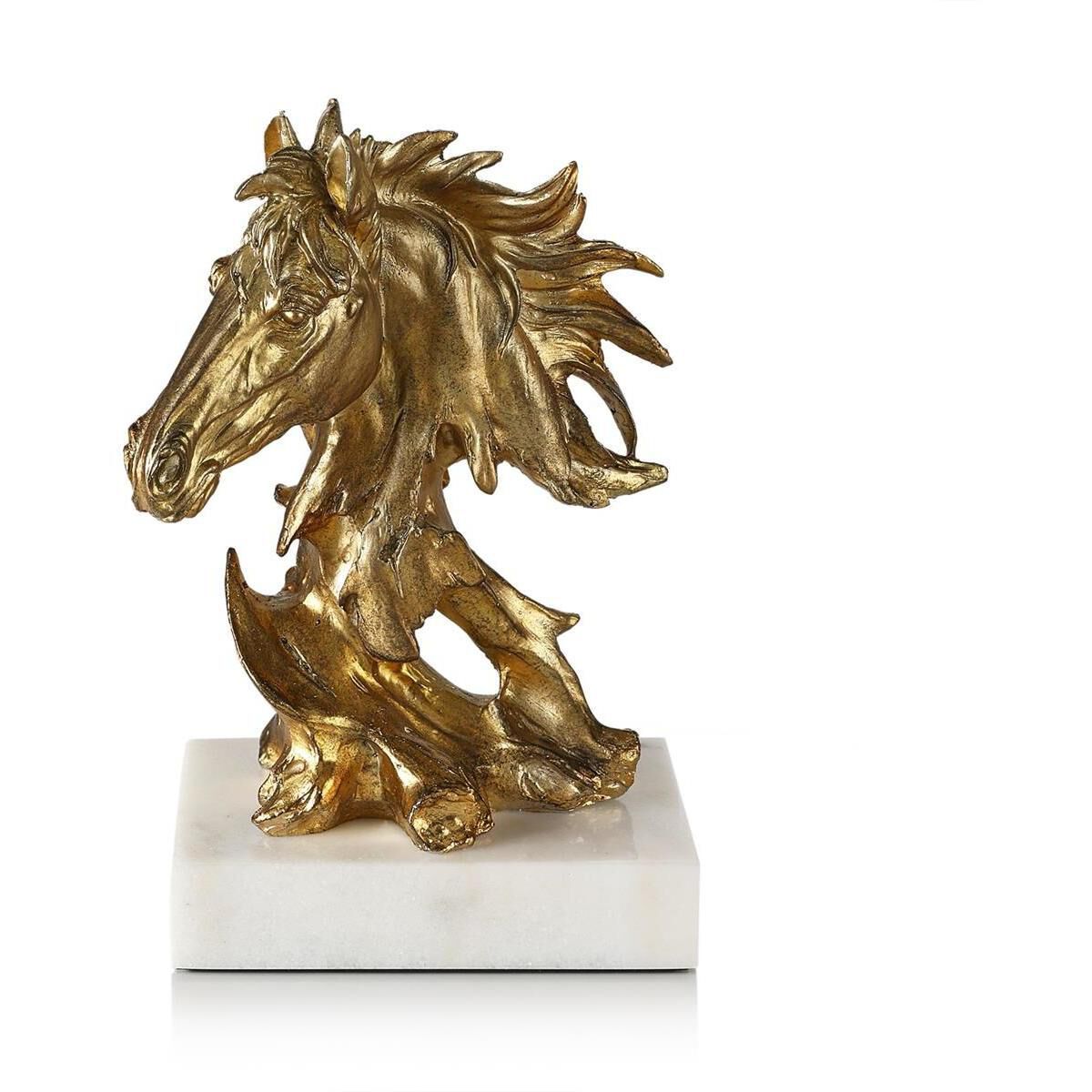 Abstract Horse 12 X 8 inch Sculpture, on Marble