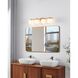 Valentina 4 Light 30 inch Champagne Gold Vanity Light Wall Light