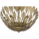 Merylmint 4 Light 15.75 inch Painted Aged Brass Semi-Flush Mount Ceiling Light