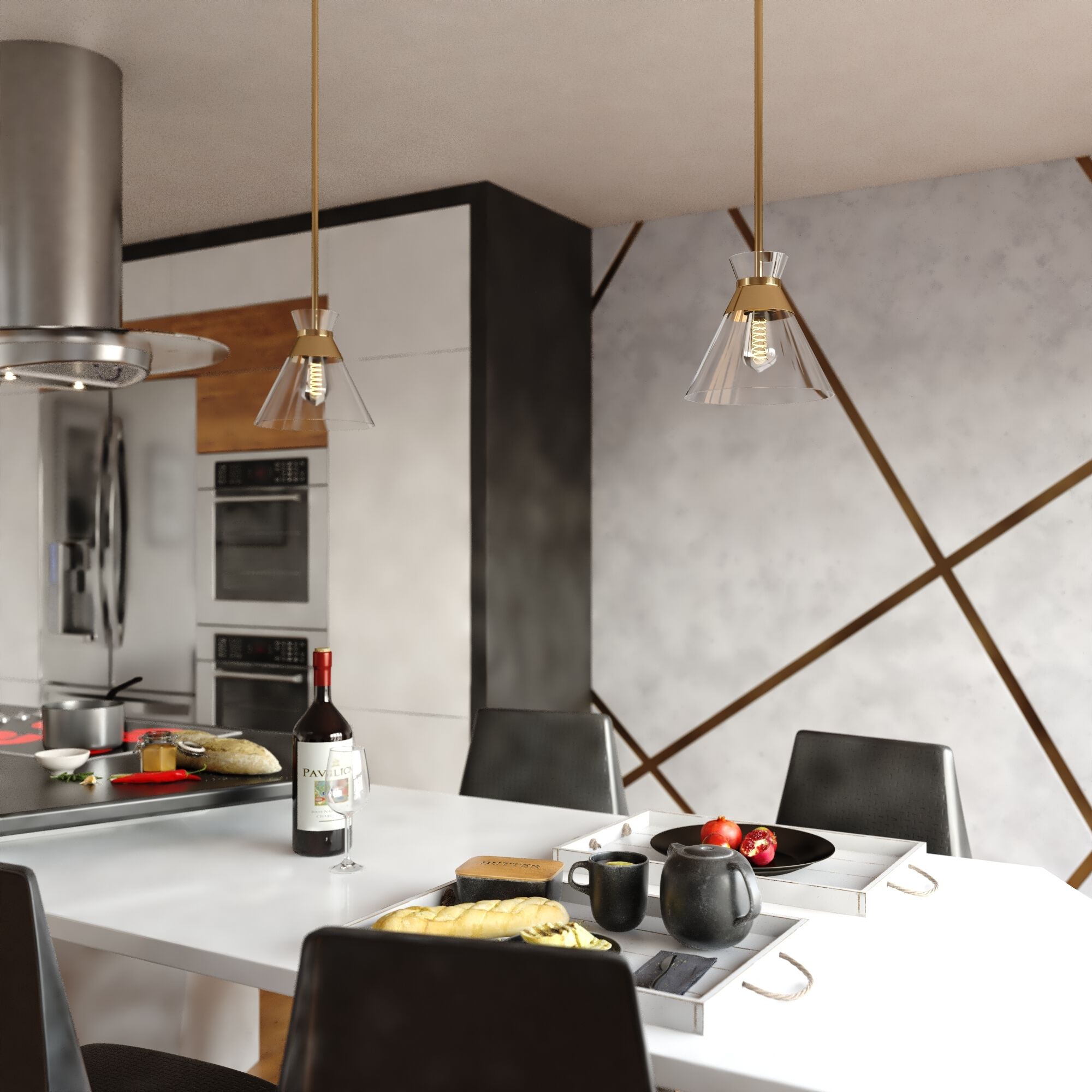 Harper LED 8.5 inch Natural Brass Pendant Ceiling Light