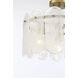 Oldmill 3 Light 18.25 inch Legacy Brass Semi Flush Ceiling Light