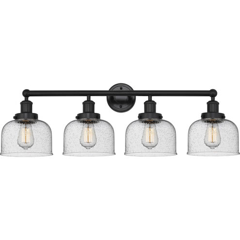 Bell 4 Light 33.5 inch Matte Black Bath Vanity Light Wall Light