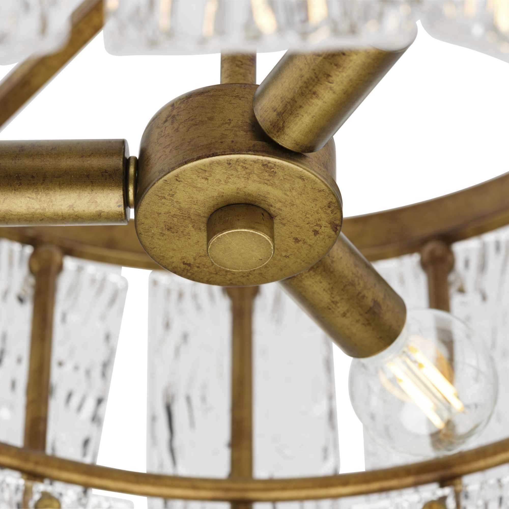 Chevall 3 Light 17 inch Gold Ombre Pendant Ceiling Light, Design Series