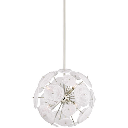 Tamara 6 Light 20 inch Polished Nickel Chandelier Ceiling Light