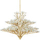 Fiorella 12 Light 34 inch Contemporary Gold Leaf Chandelier Ceiling Light