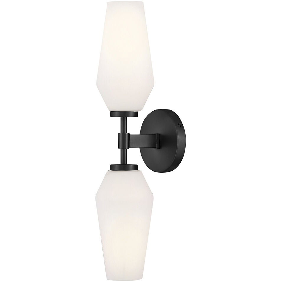 Gio Sconce Wall Light in Black, Large