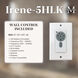Atlas Irene-5HLK 42 inch Polished Chrome with Barn Wood Tone Blades Flush Mount Paddle Fan, Flush Mounted