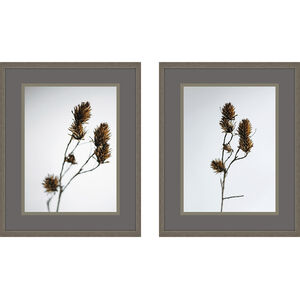 Florals Brown and Black and Gray and Neutral Framed Art