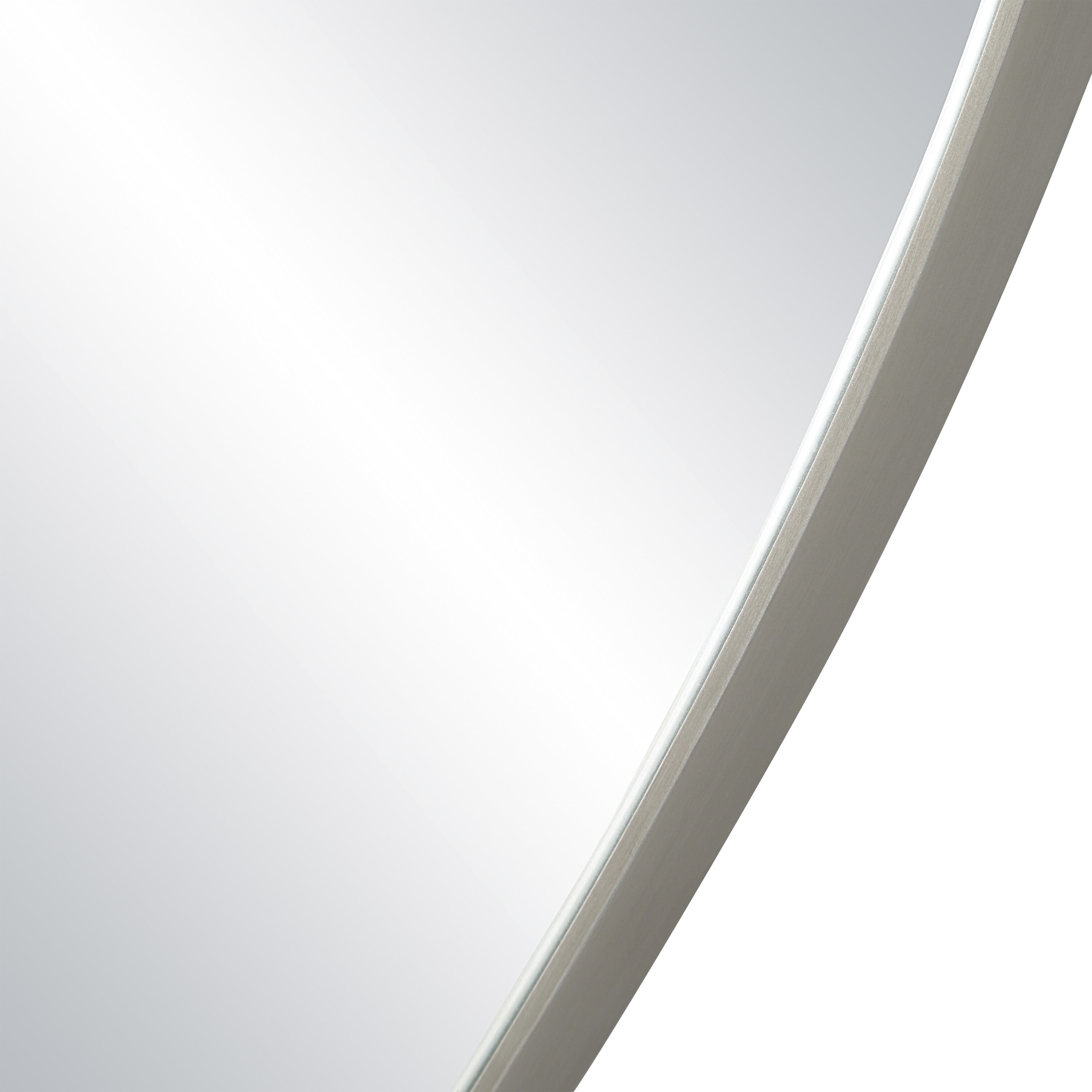 Javelin 45.25 X 30 inch Brushed Matte Satin Nickel Wall Mirror