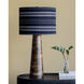Elixir 29.5 inch 40.00 watt Walnut and Antique Brass Table Lamp Portable Light