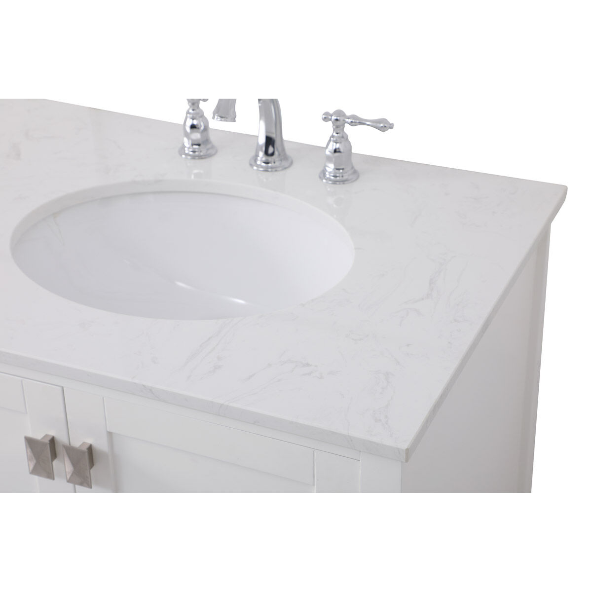 Irene 72 X 22 X 34 inch White Vanity Sink Set