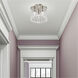 Elizabeth 3 Light 11 inch Brushed Nickel Flush Mount Ceiling Light