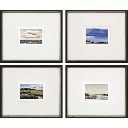 Land Study Multi and Blue and Green and Pink Framed Art