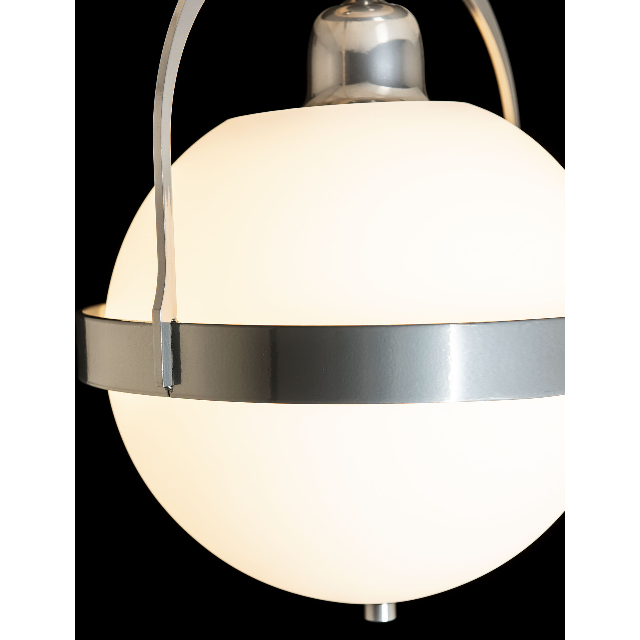 Atlas 1 Light 13.9 inch Sterling Semi-Flush Ceiling Light