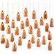 Rame 30 Light 54 inch Copper/Silver/Painted Silver Multi-Drop Pendant Ceiling Light