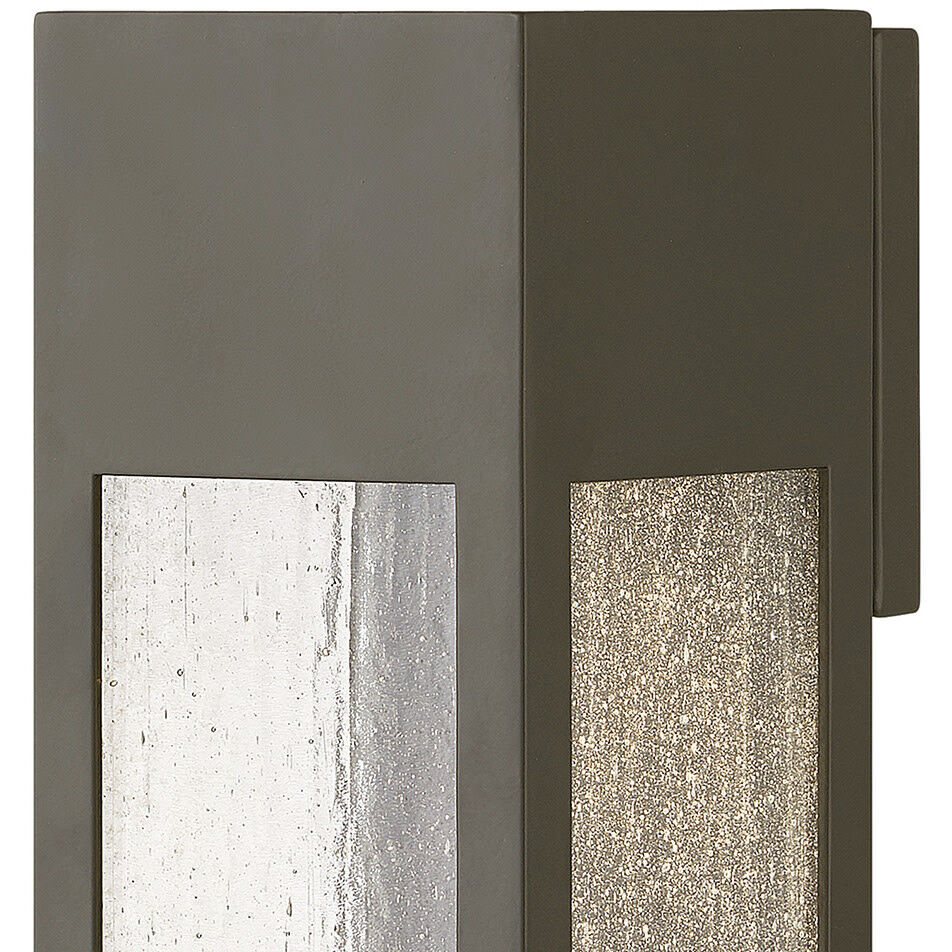 Rook LED 15 inch Bronze Outdoor Wall Mount Lantern, Large