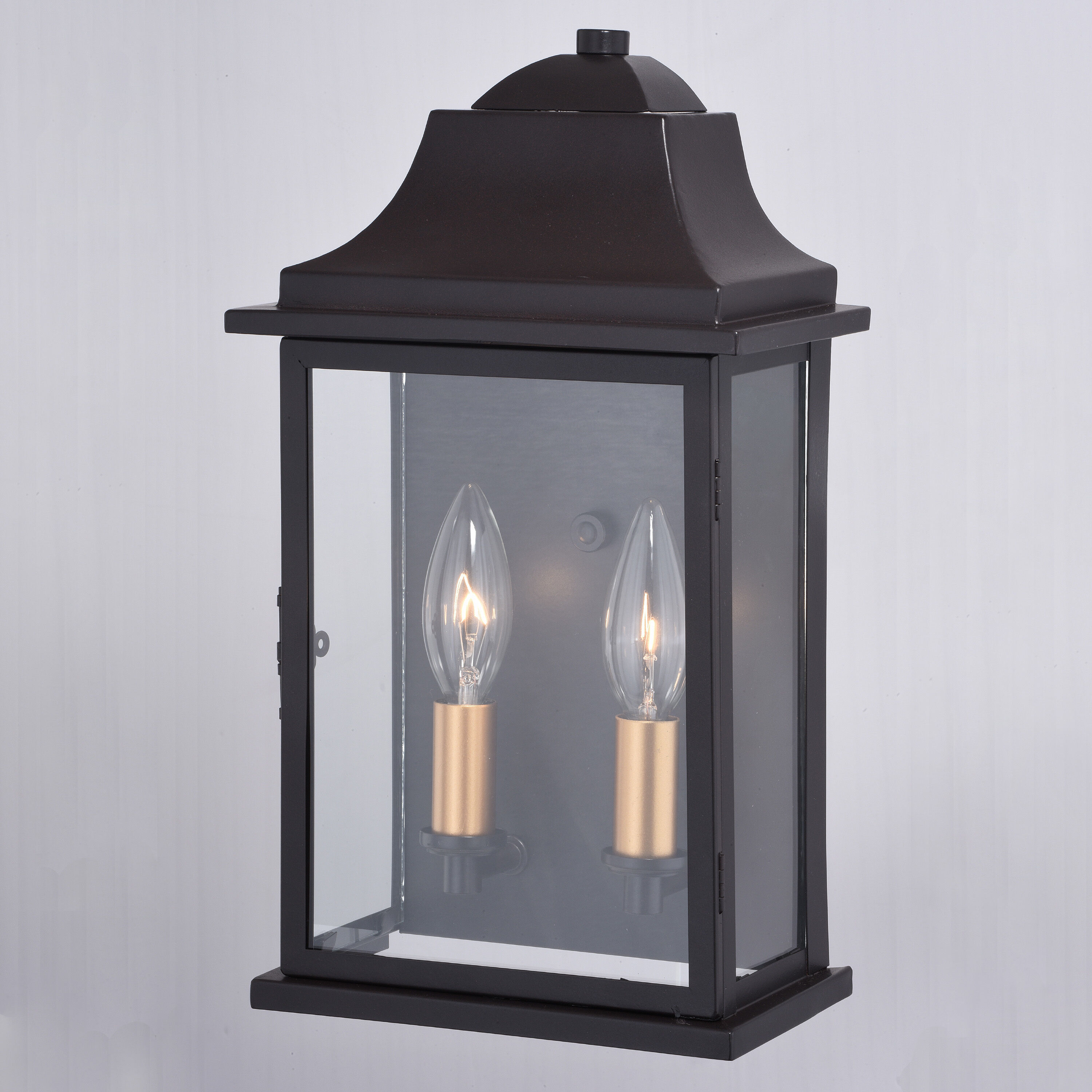 Bristol LED 13 inch Oil Burnished Bronze and Light Gold Outdoor Wall