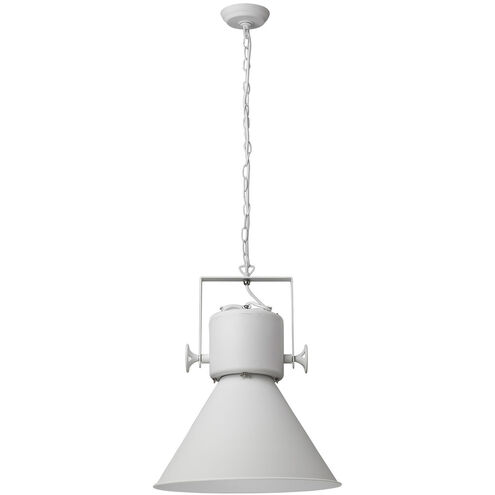 Crew 1 Light 18 inch White Pendant Ceiling Light