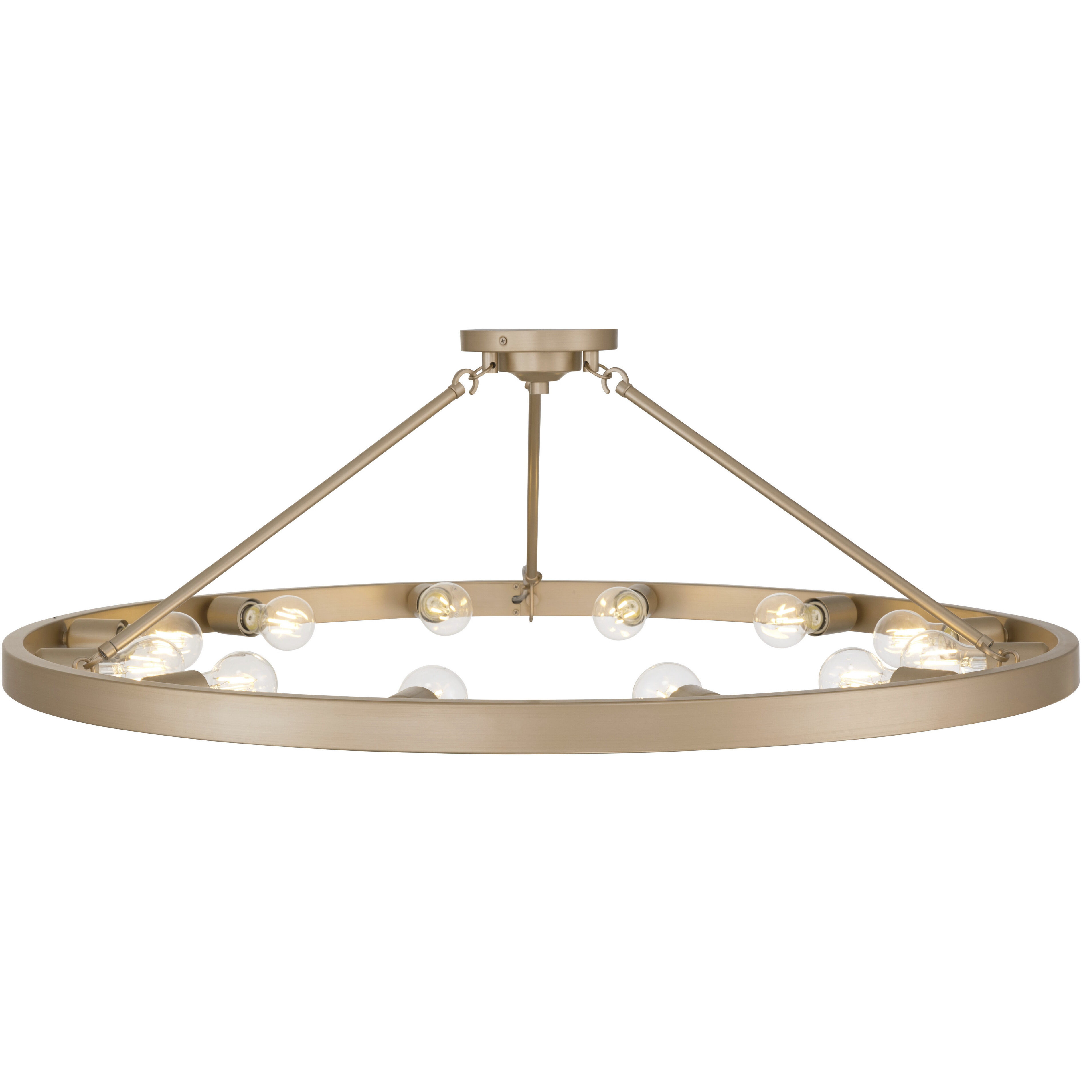Castile 12 Light 40 inch French Gold Semi-Flush Mount Ceiling Light