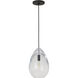 Sean Lavin Alina 1 Light 8.5 inch Nightshade Black Line-Voltage Pendant Ceiling Light in No Lamp