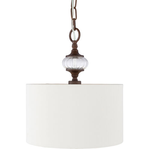 Maliyah 1 Light 13 inch White Pendant Ceiling Light