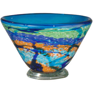 Evelyn 10 X 7 inch Blown Art Glass Bowl