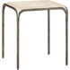 Crema 20.5 X 18 inch Natural and Bronze Side Table