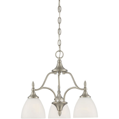 Herndon 3 Light 18.5 inch Satin Nickel Chandelier Ceiling Light, Essentials