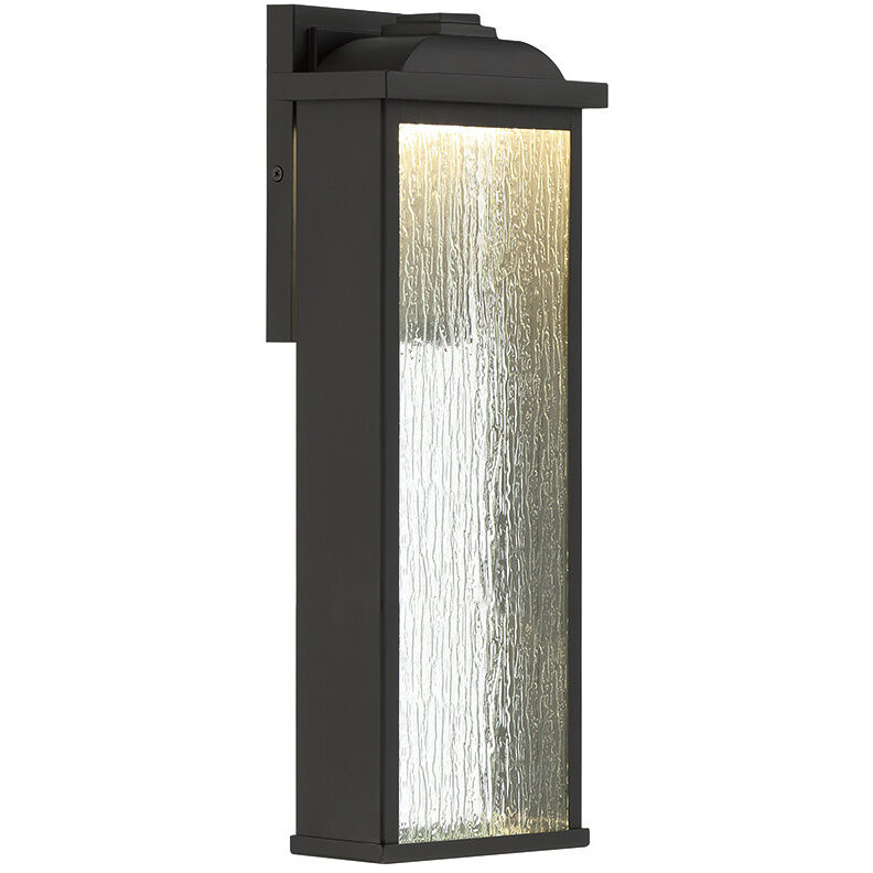 Venya LED 16.5 inch Black Outdoor Wall Sconce