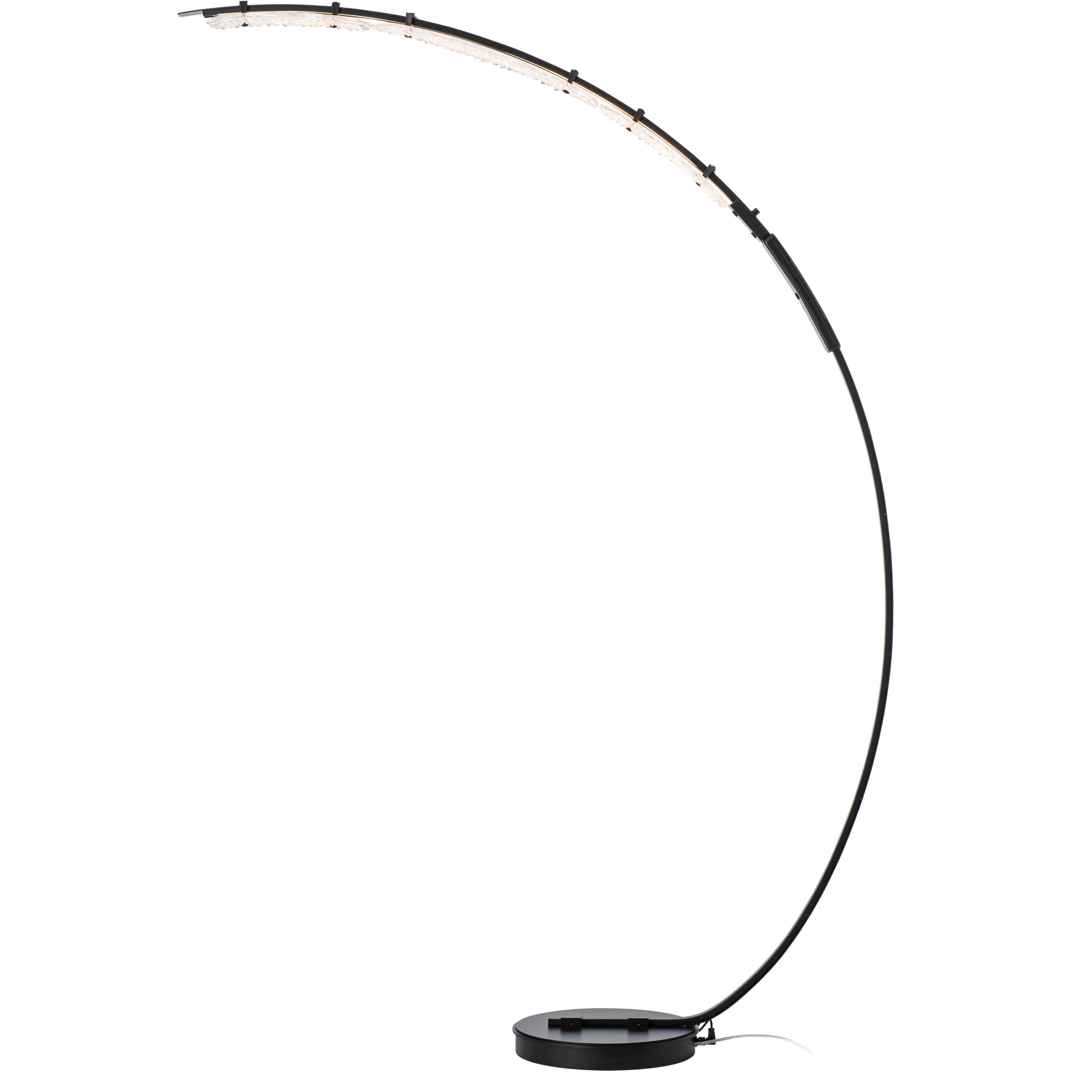 Glissade 80 inch 16.80 watt Modern Brass Arc Floor Lamp Portable Light