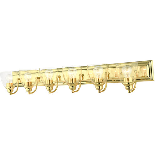 Birmingham 6 Light 48 inch Polished Brass Vanity Sconce Wall Light