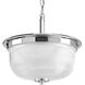 Karise 2 Light 12 inch Polished Chrome Semi-Flush Mount Convertible Ceiling Light