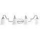 Oxford 4 Light 34 inch Polished Chrome Bath Vanity Wall Light, Design Series