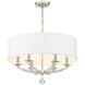 Mirage 6 Light 24 inch Polished Nickel Chandelier Ceiling Light