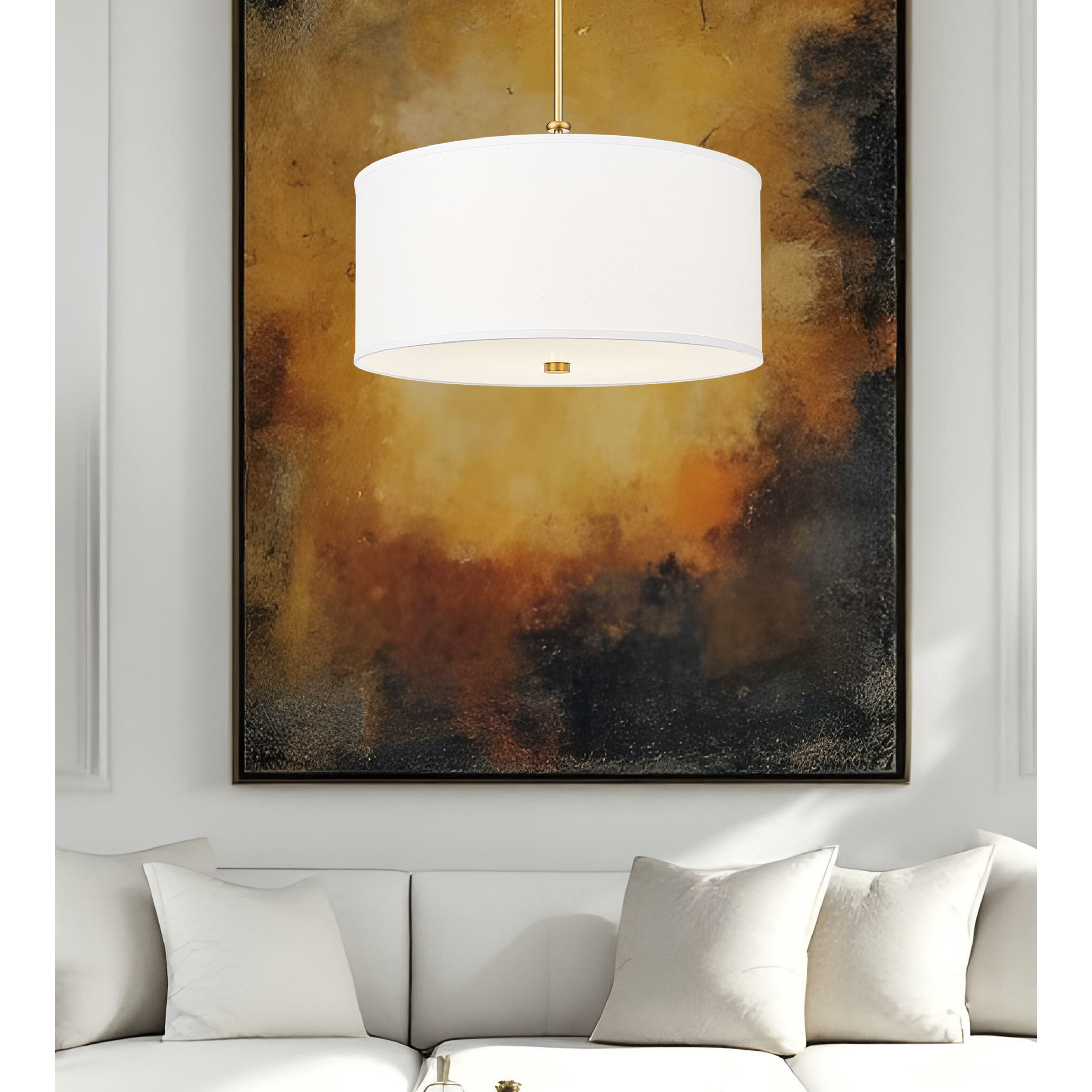 Linden Pendant Ceiling Light in Modern Gold