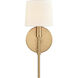 Arden 1 Light 5 inch Brushed Gold Sconce Wall Light