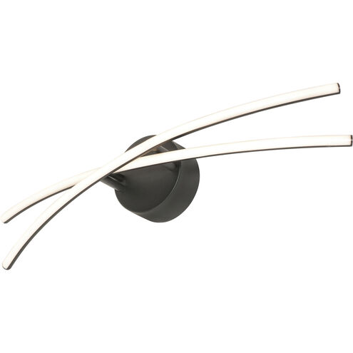 Lock LED 24 inch Black Bath Vanity Wall Light