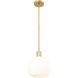 Margo 1 Light 9.75 inch Olde Brass Pendant Ceiling Light in Oil Rubbed Bronze