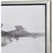 Patton Sound Gray with Black and Silver Framed Wall Art